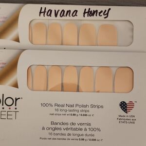 Color Street Havana Honey Nail Strips. 2 Available. 8 Dollars Each.